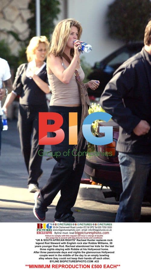 Racheal Hunter and Robbie Williams