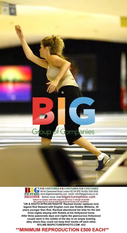 Racheal Hunter and Robbie Williams' Bowling Date