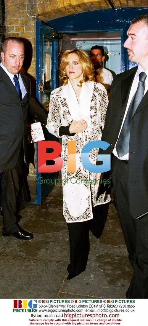 Madonna Leaving Wyndham Theatre After Performance
