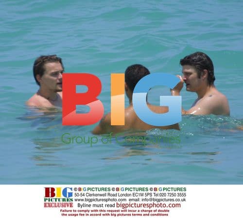 DiCaprio and Maguire on Miami Beach