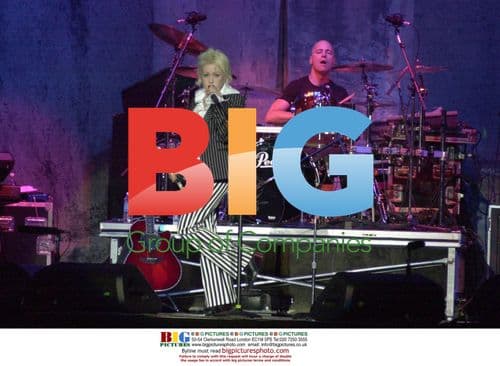 Cyndi Lauper performs on Cher's farewell tour