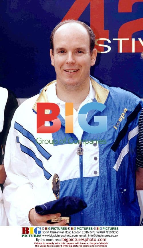 Prince Albert of Monaco at Tennis Tournament