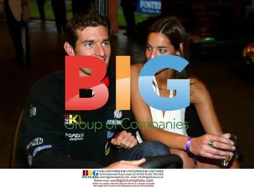 Mark Webber at Drivers' Ball, Silverstone 2002