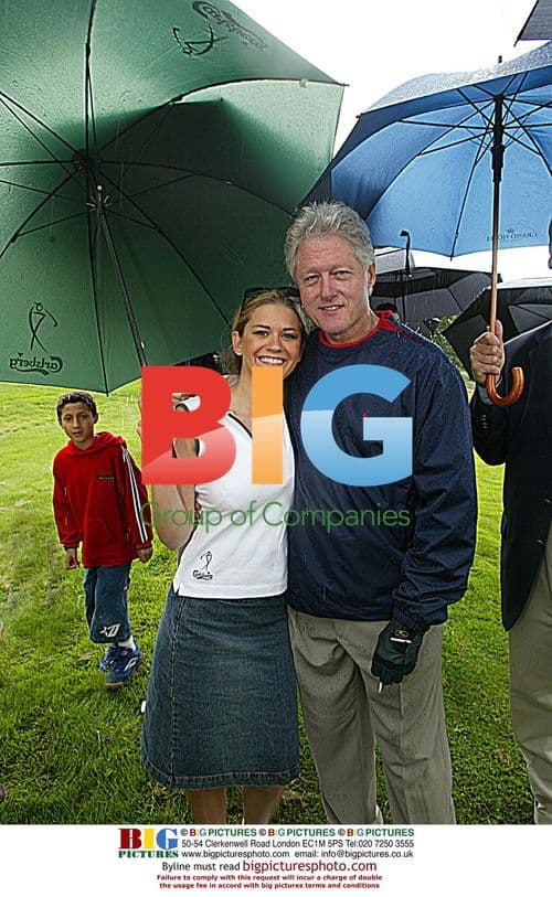 Clinton and Fan Michelle Meadows at Charity Golf Event
