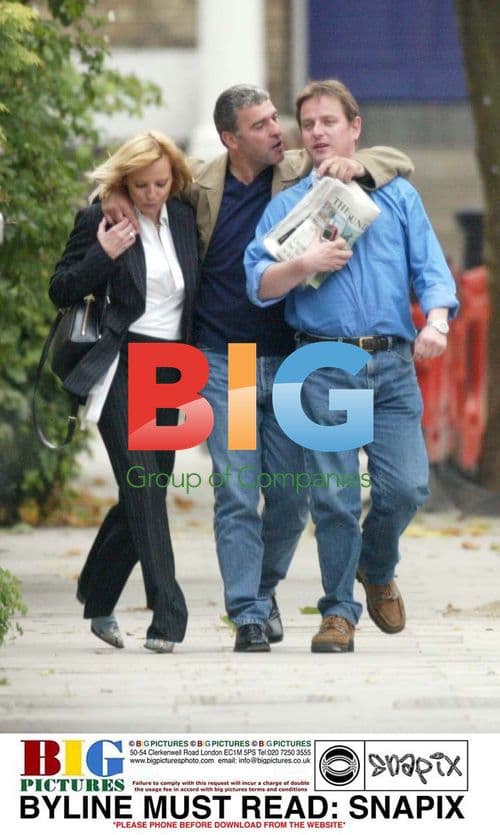 David Easter strolls with friends in London