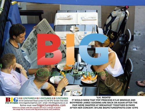 Kylie Minogue and James Gooding reunite in Paris