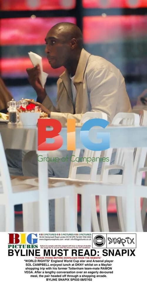 Sol Campbell and Ramon Vega Lunch in Mayfair