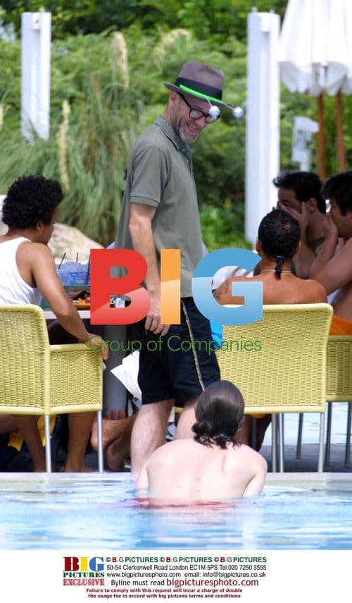 Michael Stipe and Boyfriend Laugh on Miami Vacation