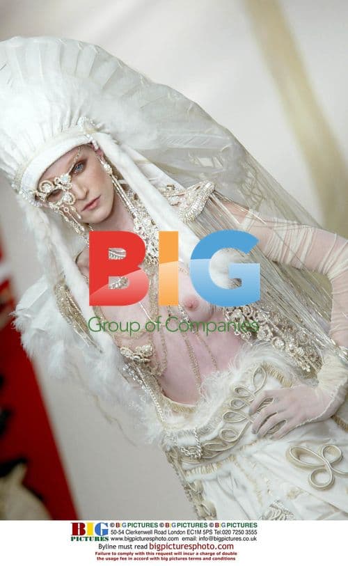 Model at JEAN PAUL GAULTIER Fashion Show