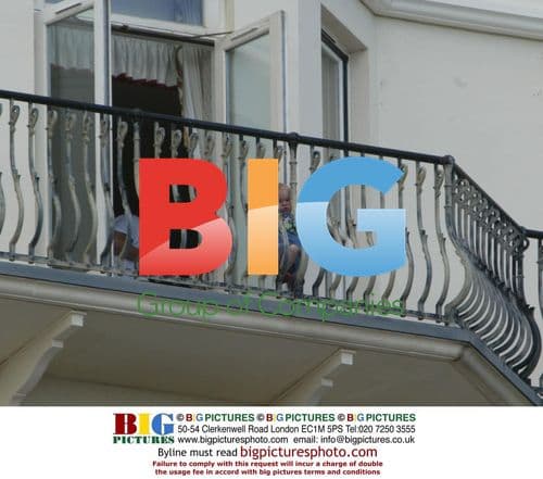 DJ Fat Boy Slim Looks Down on Brighton Fans