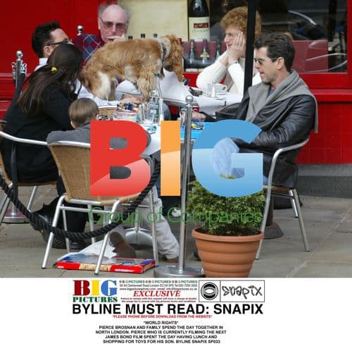 Pierce Brosnan and Family Shopping in North London