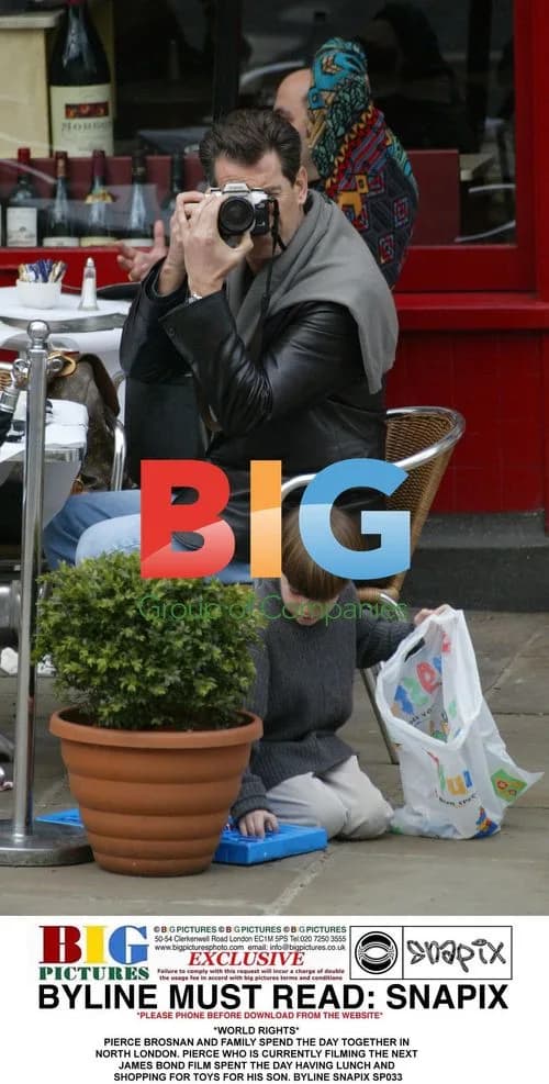 Pierce Brosnan and Family in North London