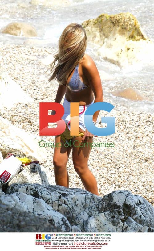 BLIND DATE STAR EMMA JONES SEEN TOPPING UP TAN IN FRANCE