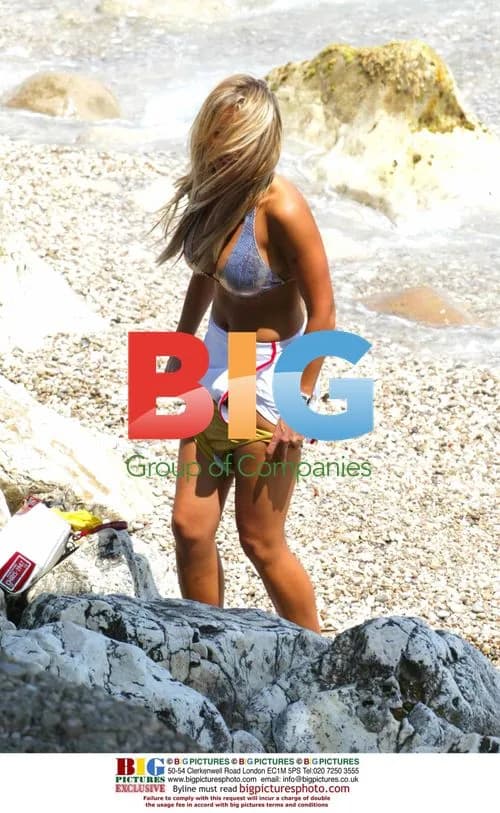 BLIND DATE STAR EMMA JONES SEEN TOPPING UP TAN IN FRANCE