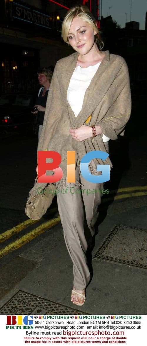 Model Sophie Dahl arrives at The Ivy