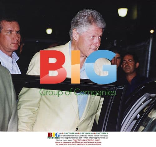 Bill Clinton Enjoys Night Out in Madrid