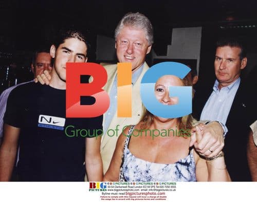 Bill Clinton enjoys night out in Madrid