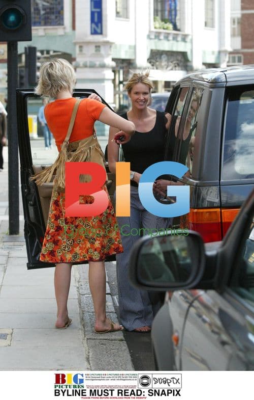 Elle Macpherson and Nicola Formby in West London