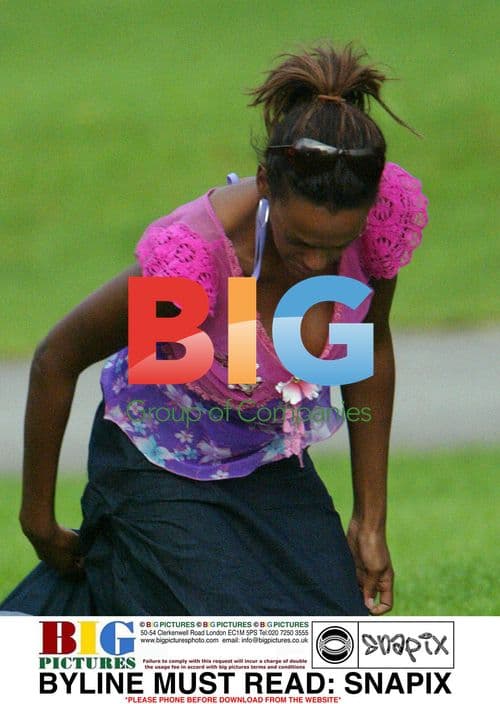 TV Actresses Judi Shekoni and Kelly Wenham in London Park