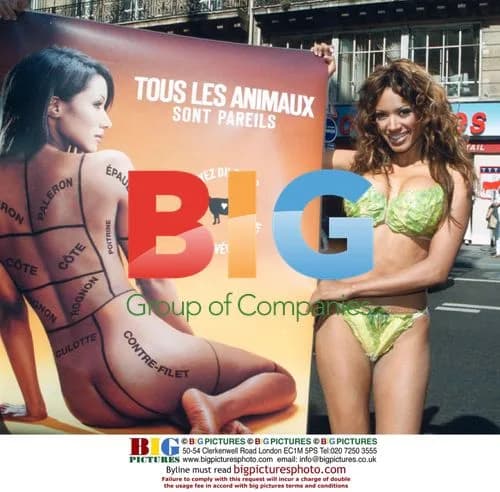 Traci Bingham Promotes Veganism in Paris