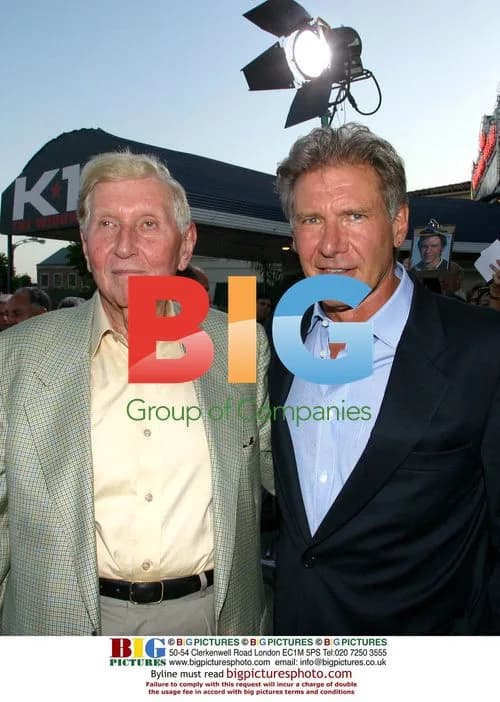 Sumner Redstone and Harrison Ford at 'K-19' Premiere