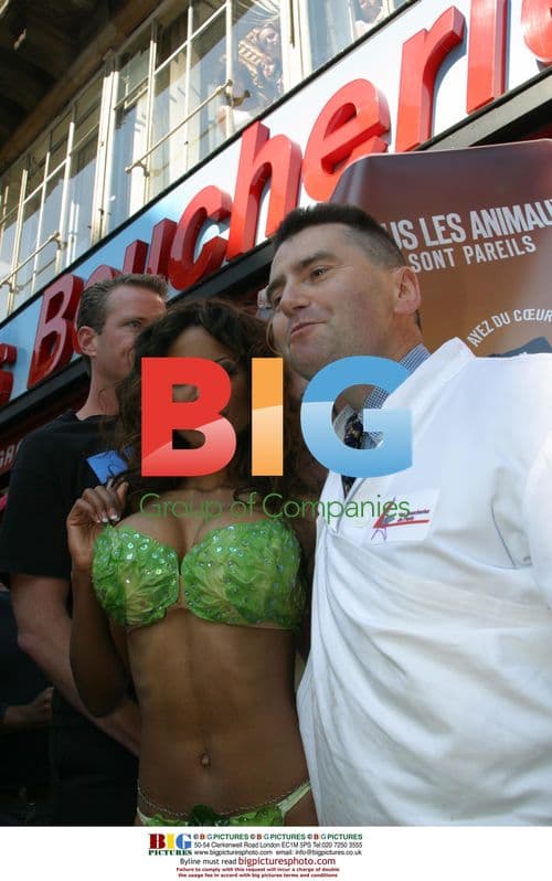 Traci Bingham Visits PETA in Paris