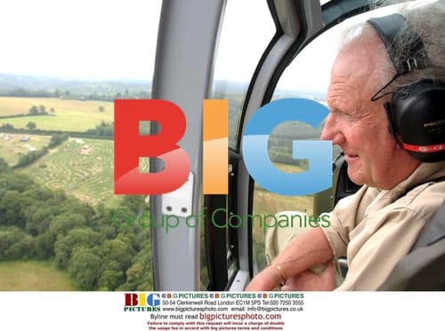 David Shepard Looks Out Helicopter at Tiger Maze