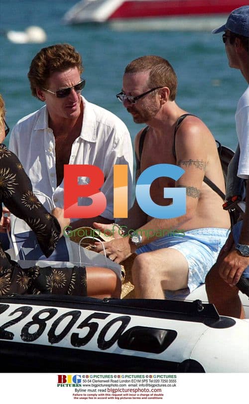 Dave Stewart and friends at St Tropez beach club