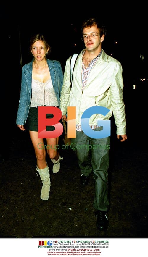 Lisa Faulkner and Jonny Lee Miller Arriving at Attic Nightclub