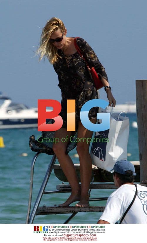 Jerry Hall and Tim Attias in St Tropez