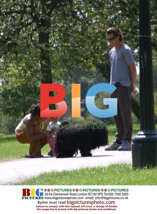 Ravin Rossdale and Gwen Stefani Walking Dog