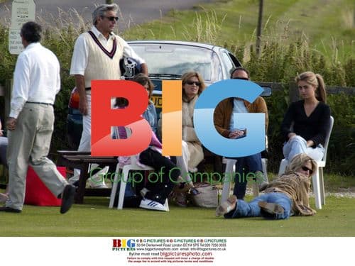 Jemima Kahn and friends at charity cricket match