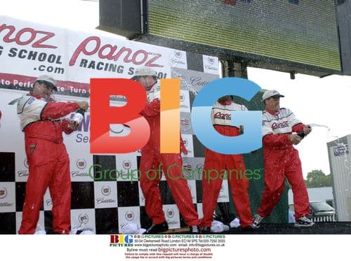 Celebs Spray Champagne After Pro-Am Race