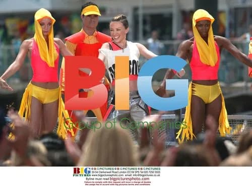 Kylie Minogue performs on TRL in New Jersey