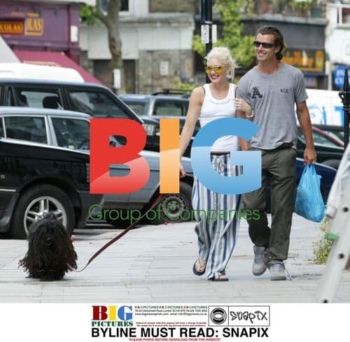 Gwen Stefani and Gavin Rossdale walk in London