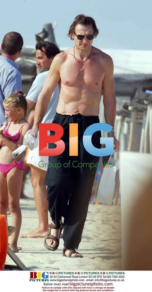 Liam Neeson taking a break in the French Riviera