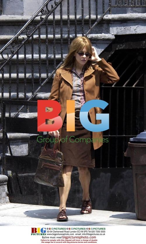 Meg Ryan filming with Jennifer Jason Leigh and Kevin Bacon