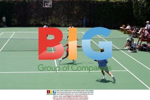 Matthew Perry at Playboy Mansion Tennis Tournament