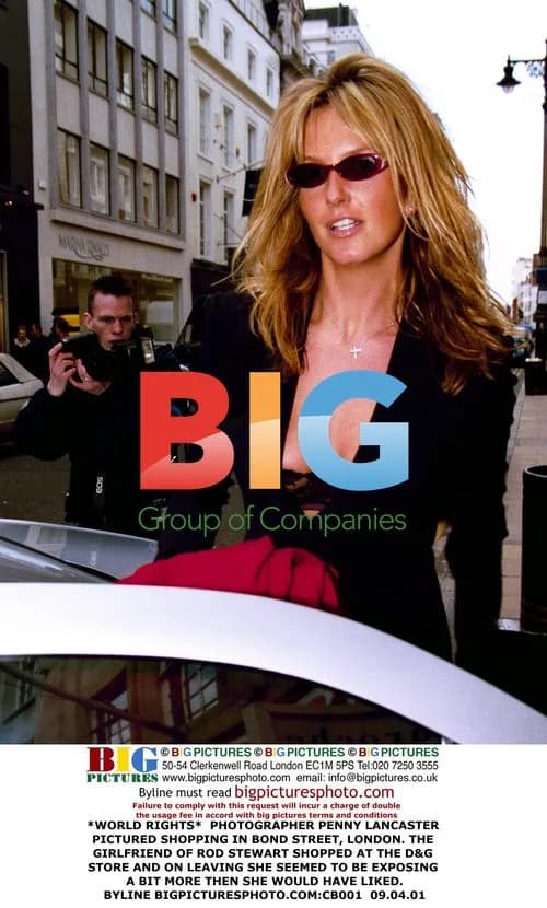 Penny Lancaster Shopping in London