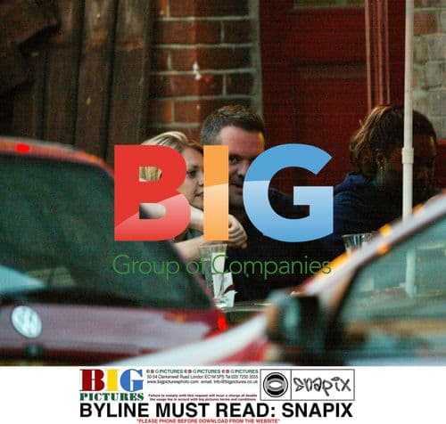 DJ Chris Moyles Socializes at London Pub