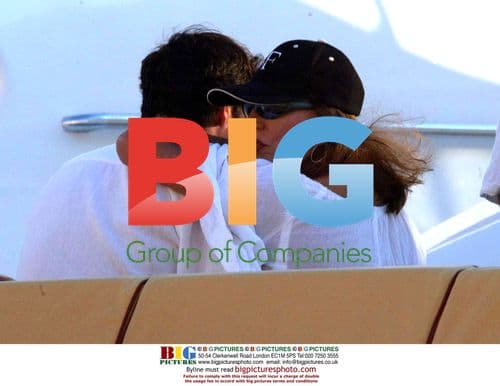 Joan Collins and husband Percy Gibbons on a yacht