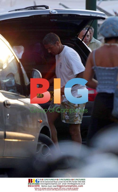 Samy Naceri Spotted with Friends in St Tropez