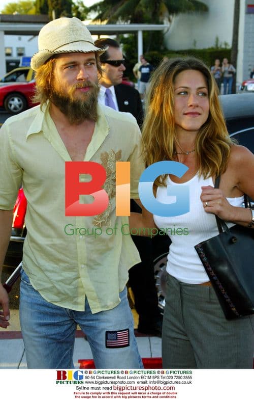 Brad Pitt and Jennifer Aniston at "Full Frontal" premiere