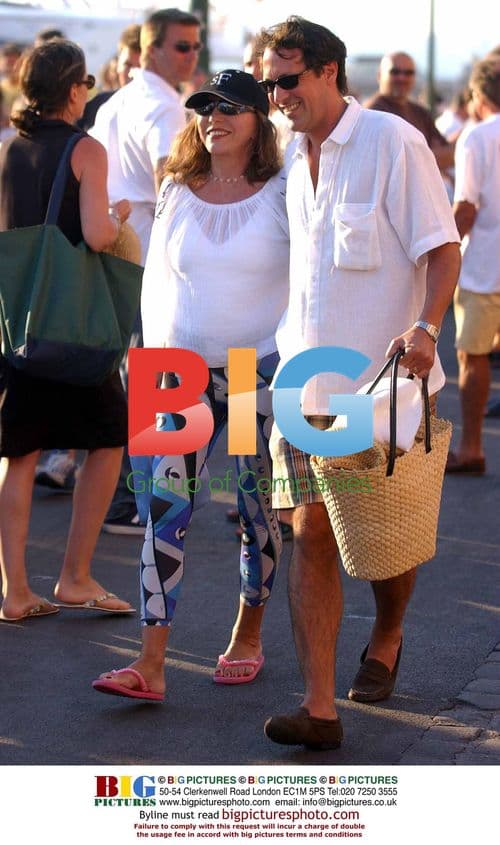 Joan Collins and Husband Percy Gibbons in St Tropez