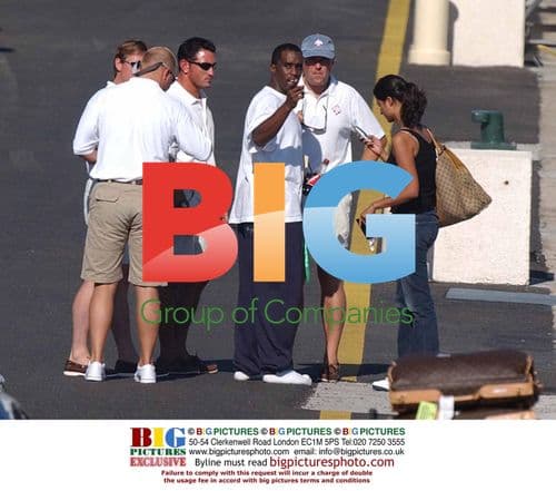 P Diddy Arrives with Luggage in St Tropez