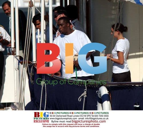 P Diddy Arrives in St Tropez