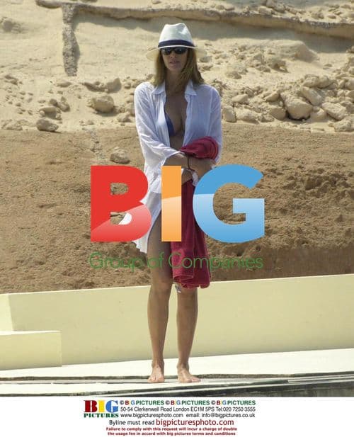 Elle Macpherson relaxes on holiday in Ibiza with son