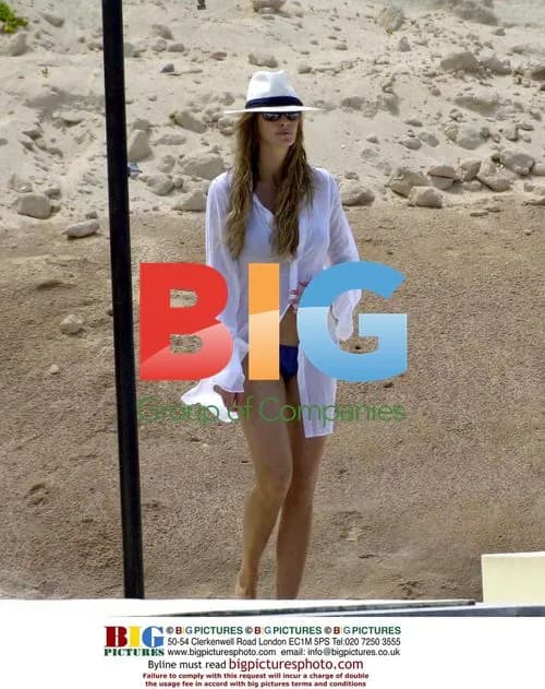 Elle Macpherson Relaxes in Ibiza with Son