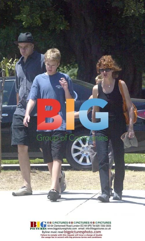 Susan Sarandon and family out in Santa Monica