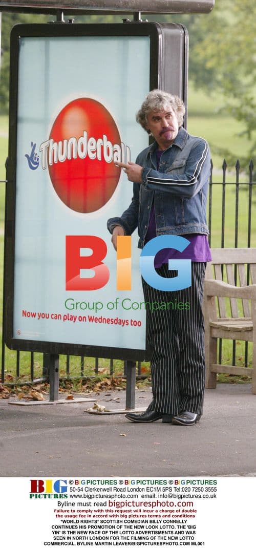 Billy Connolly films new Lotto ad
